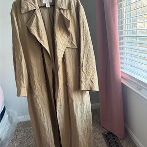 Stylish Tan Trench Coat